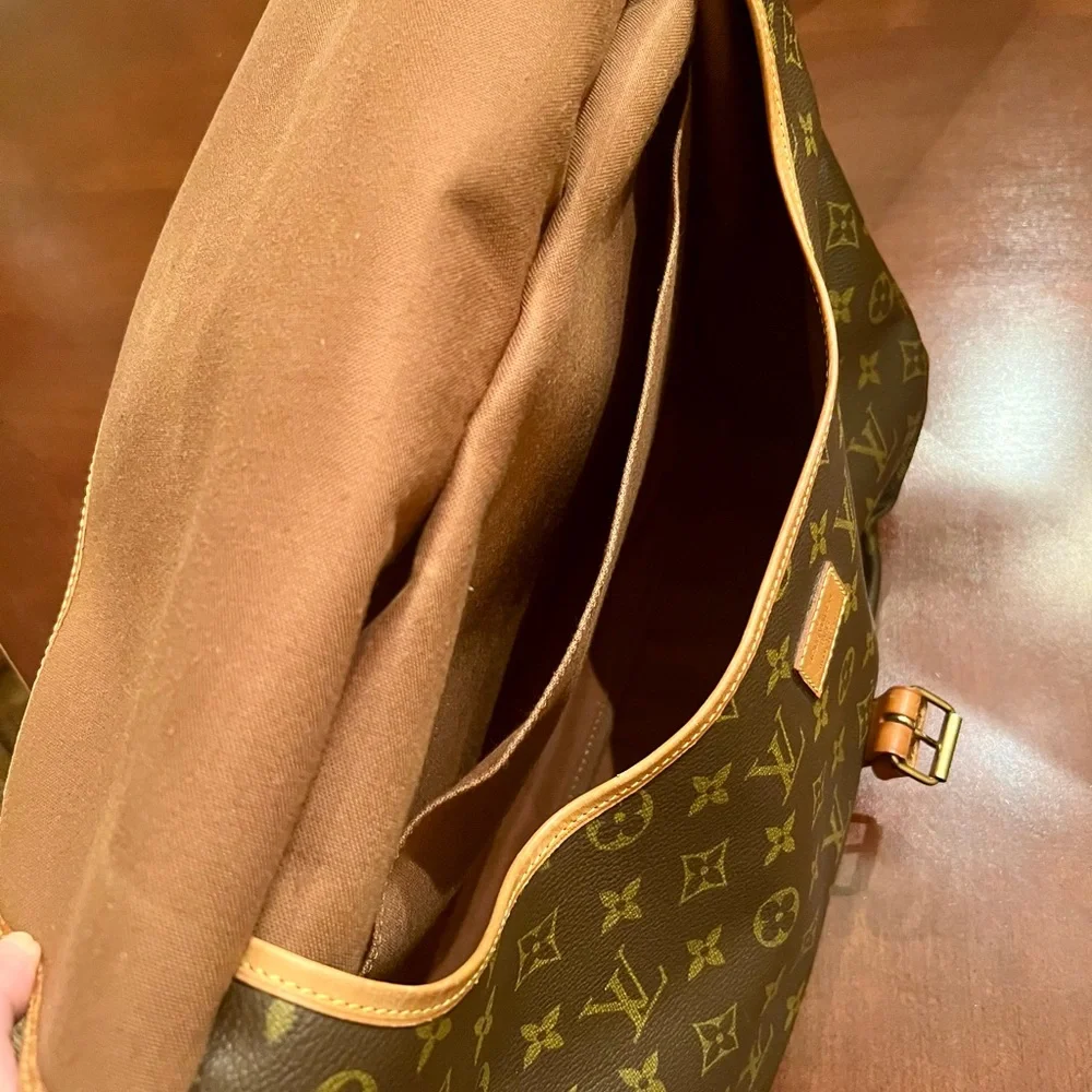Louis Vuitton Monogram Canvas Crossbody Bag in Brown and Tan - Picture 8 of 16